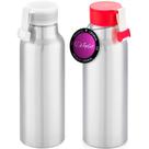 Kit 2x Squeeze Alumínio 570 ml Phase TopGet Branco e Vermelho