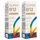 KIT 2X Super Vitamina B12 Metilcobalamina Sublingual 20ml - Natulha Sabor:Morango