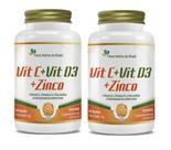 Kit 2x Suplemento Alimentar Vitamina C Vitamina D3 e Zinco 60 cápsulas Flora Nativa