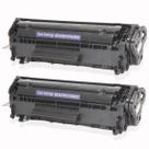 Kit 2x Toner Compatível Q2612A 12A PREMIUM 100% Novo p/ 1010 1012 1015 1018 1020 1022 3015