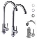 Kit 2x Torneiras Para Cozinha Lavatório Monocomando Prata Kit 2x Torneiras Para Cozinha Lavatório Monocomando Prata