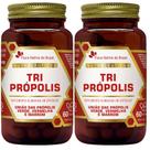 KIT 2X Tri Própolis ( Própolis Vermelha, Verde e Marrom) 60 Cápsulas - Flora Nativa