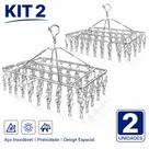 Kit 2x Varal De 40 Clips Inox Prendedores Cabide Para Roupas Intimas Para Pequenas Peças Calcinha