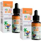 Kit 2x Vita Rex Vitamina D3 Kids em Gotas - 30ml cada - Morango - Floral Ervas do Brasil