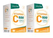 Kit 2x Vitamina C Zinco Quelato 60 comprimidos Lauton