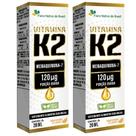 KIT 2X Vitamina K2 em gotas (Menaquinona-7) 120mcg 20ml - Flora Nativa Sabor:Laranja
