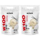 Kit 2X W100 Whey Concentrado - 900g Refil Baunilha - Nutrata
