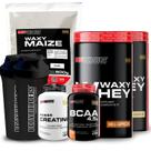 Kit 2x Waxy Whey 900g + Waxy Maize 800g + Power Creatina 100g + BCAA 4,5 100g + 2x Coqueteleira - Bodybuilders