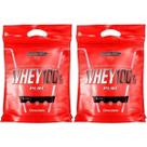 Kit 2X Whey 100% Pure - 1800g Refil Chocolate - IntegralMédica