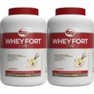 Kit 2X Whey Fort 3W - 1800g Baunilha - Vitafor