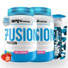 KIT 2x Whey Fusion 900g + Coqueteleira - BRN Foods KIT 2x Whey Fusion 900g + Coqueteleira - BRN Foods