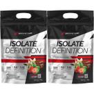 Kit 2X Whey Isolate Definition - 1800g Refil Morango - BodyAction