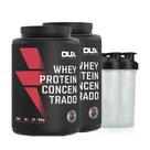 Kit 2x Whey Protein Concentrado 900g Chocolate + 2x Coqueteleira - Dux Nutrition