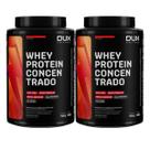 Kit 2X Whey Protein Concentrado - 900g Morango - Dux Nutrition Kit 2X Whey Protein Concentrado - 900g Morango - Dux Nutrition
