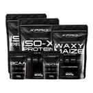 Kit 2x Whey Protein Iso-X Complex 900g + BCAA 100g + Creatina 100G + Waxy Maize 800g -XPRO Nutrition Kit 2x Whey Protein Iso-X Complex 900g + BCAA 100g + Creatina 100G + Waxy Maize 800g -XPRO Nutrition