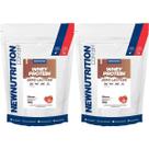 Kit 2X Whey Protein Zero Lactose - 900g Refil Morango - NewNutrition