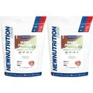 Kit 2X Whey Protein Zero Lactose All Natural - 900g Refil Morango - NewNutrition