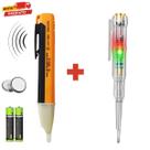 Kit 2x1 Chave de Fenda Teste de Corrente 70V a 250V Voltagem e Caneta Detectora de Tensão Kit 2x1 Chave de Fenda Teste de Corrente 70V a 250V Voltagem e Caneta Detectora de Tensão