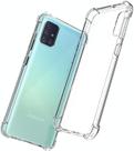Kit 2x1 Película de Cerâmica Flexível Galaxy A51 E Capinha Transparente Anti Shock com Bordas