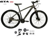 Kit 2x9 Gta Sunrun Freio Disco K7 11/36 Pedivela 24/38d Garfo com Trava - Grafite Kit 2x9 Gta Sunrun Freio Disco K7 11/36 Pedivela 24/38d Garfo com Trava - Grafite