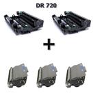 Kit 2xCartucho Cilindro + 3 Cartucho Toner Dr3302 Hl5452 Dcp8112 Dcp8157 Dr-3302