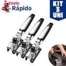 Kit 3, 2 ou 1 Afiador Amolador de Facas Tesouras Profissional Manual em Inox Resistente Prático