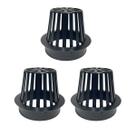 Kit 3 Abacaxi Ralo Anti Entupimento 100mm Plástico para Calhas