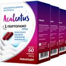 Kit 3 Acalentus L Tripofano Ácido Fólico Magnésio com Vitaminas B6 e B12 250mg 60 Cápsulas Maxinutri