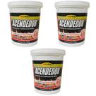 KIT 3 ACENDEDOR DE CARVAO LAREIRA CHURRASQUEIRA LENHA ALLCHEM 800g KIT 3 ACENDEDOR DE CARVAO LAREIRA CHURRASQUEIRA LENHA ALLCHEM 800g