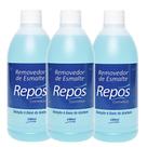 Kit 3 Acetona Removedor de Esmalte de 140ml Repos Cosméticos