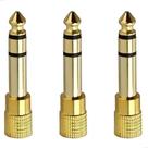 Kit 3 Adaptador Plug P10 P/ Jack P2 Stereo Ouro Kit 3 Adaptador Plug P10 P/ Jack P2 Stereo Ouro