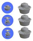 Kit 3 Adaptadores P/ Porta Grelhas Evita Mau Cheiro 10cm Kit 3 Adaptadores P/ Porta Grelhas Evita Mau Cheiro 10cm