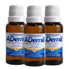 Kit 3 Ademil Gotas 20ml Arte Nativa Uso Diário Mais Economia no Kit