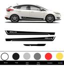 Kit 3 Adesivo Carro Ford Focus Faixas Laterais E Traseira