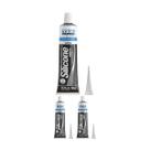 Kit 3 Adesivo Silicone Acetico Preto Alta Temp 50g Tekbond