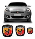 Kit 3 Adesivos Emblema Fiat Bravo Abarth