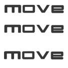 Kit 3 Adesivos Lateral E Traseiro Vw Up! Move Up - Grafite