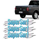 Kit 3 Adesivos Super Surf Saveiro Parati Gol 2003/2008 Azul