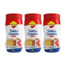 Kit 3 adoçante pó dietetico tanto quanto pote 95g lowçucar