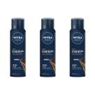 Kit 3 Aerossol Carvão Ativado Amadeirado Nivea 150 Ml Kit 3 Aerossol Carvão Ativado Amadeirado Nivea 150 Ml