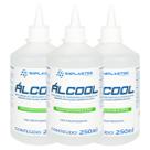 Kit 3 Álcool Isopropilico 250ml - 99,8% PCI Limpeza Eletrônica, Placas e Circuitos