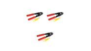 Kit 3 alicates de compressao para cabo coaxial