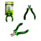 Kit 3 Alicates Mini 4,5" Bico Corte Turquesa Emborrachado
