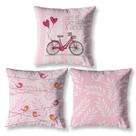 Kit 3 Almofadas Cheias 40cm x 40cm Decorativas Estampadas Digital Coloridas Sala Quarto Kit 3 Almofadas Cheias 40cm x 40cm Decorativas Estampadas Digital Coloridas Sala Quarto