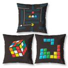 Kit 3 Almofadas Cheias Menino Estampadas Infantil 40cm x 40cm