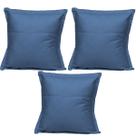 Kit 3 Almofadas Cheias para sofá Sala Quarto decorativa 42,5x42,5 Suede
