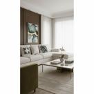 Kit 3 Almofadas Decorativas 50x50 Estampas Botânica, Geométrica Verde e lisa