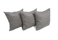 Kit 3 Almofadas Decorativas Cheias 45x45cm com zíper Bege