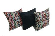 Kit 3 Almofadas Decorativas Cheias 45x45cm com zíper