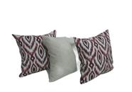 Kit 3 Almofadas Decorativas Cheias 45x45cm com zíper
